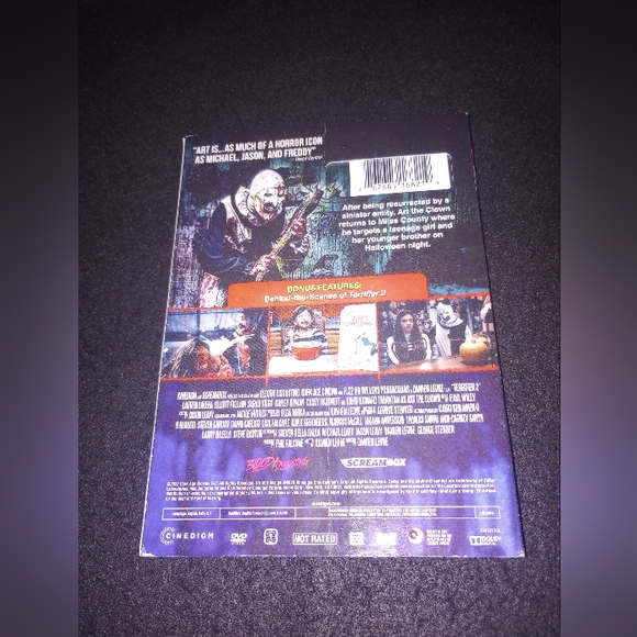 Terrifier 2 DVD Brand New Sealed Art the Clown - Picture 3 of 3